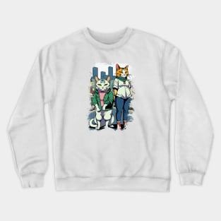 Cat Brother and Sister Crewneck Sweatshirt